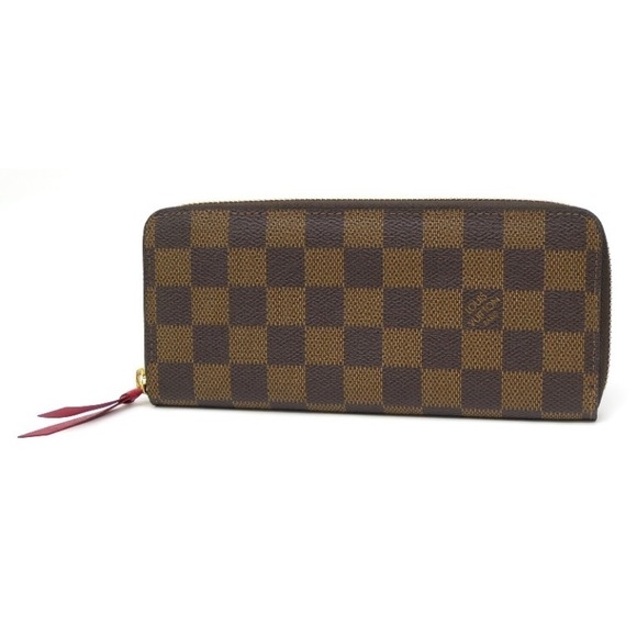 Louis Vuitton Long Damier Wallet Clemence Portefeuille Cerise - Picture 1 of 3